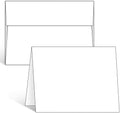 Ohuhu 100 Pack White Blank Cards and Envelopes, 4.25 x 5.5 Heavyweight Folded Cardstock and A2 Envelopes for DIY Greeting Card, Wedding, Birthday, Invitations, Thank You Cards & All Occasion