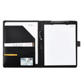 Padfolio Clipboard Folder, A4 Size PU Leather Portfolio Organizer with Cover for A4 Letter Size Notepad, Resume, Writing Pad