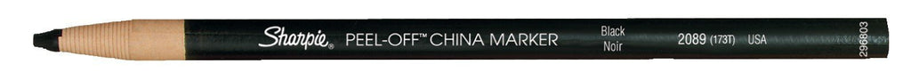 Sharpie PEEL-OFF Marker China, China Marker Bullet, 12 Pack, Black (2089)
