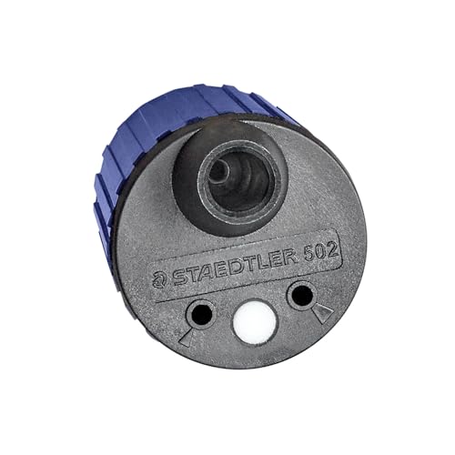 STAEDTLER Mars Lead Pointer - Precision Mechanical Pencil Sharpener with Auto-Stop for 2mm Pencils - Rotary Action with Dust Wiper & Adjustable Cone