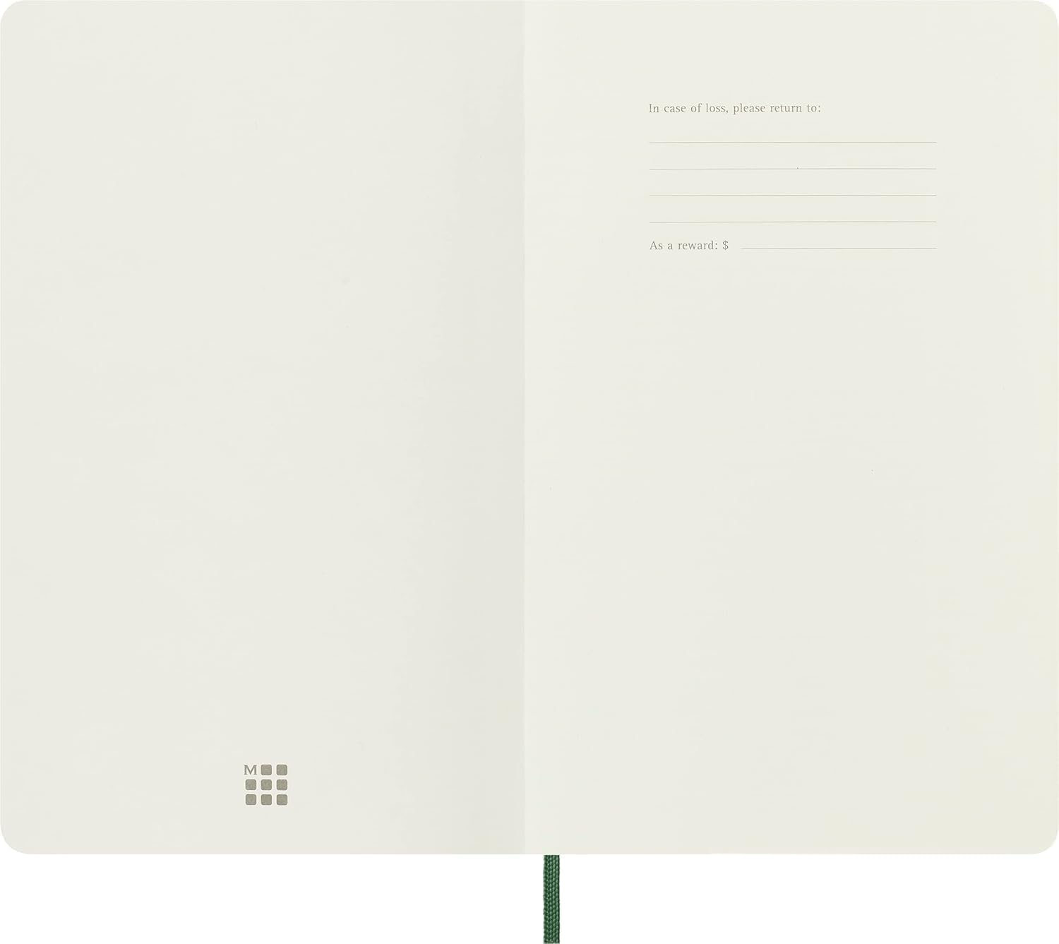 Moleskine Notebook, Large, Ruled, Myrtle Green, Soft Cover (5 x 8.25)