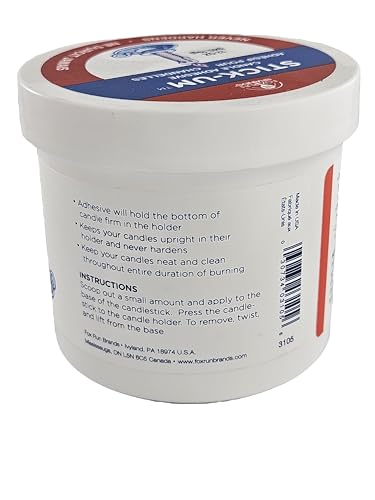 Fox Run Stick-Um Candle Adhesive, 12 Ounces