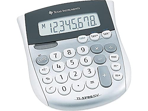 Texas Instruments TI1795SV Solar Office Calculator, Silver, 1 Pack