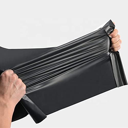 BzLine - 50 Count - 12" X 15.5" - Black - Biodegradable Mailers for ETSY, Amazon, POSHMARK, SHOPIFY etc | Eco-Friendly Alternative to Poly Mailing Bag | 100% Recyclable | D2W Certified