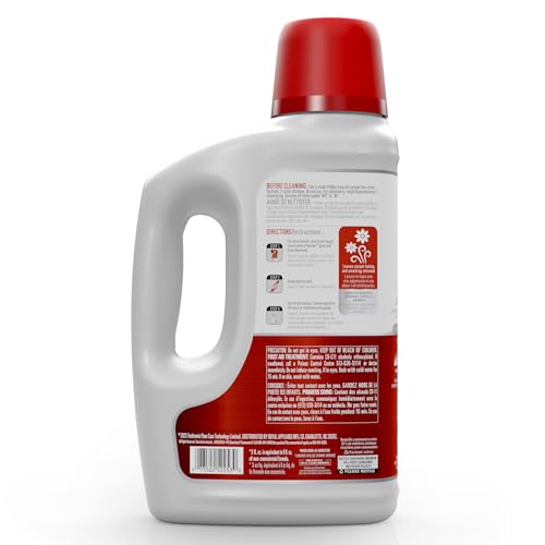 Hoover Renewal Carpet Cleaner Solution, 64oz., Fresh Meadows Scent, Everyday Carpet Solution, Removes Dirt and Grime from Carpet and Upholstery, Pair with Hoover Carpet Cleaner Machine, AH31924CA