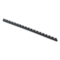 Fellowes Plastic Combs - 1/4", 20 Sheets, Black, 100 Pack, 52366