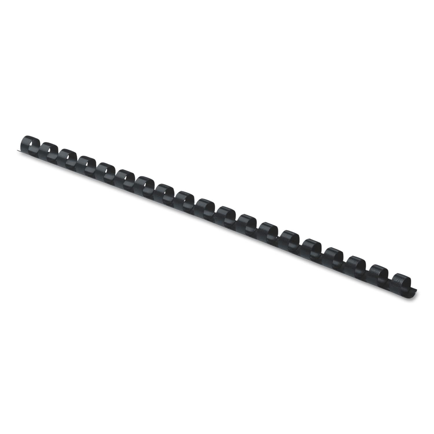 Fellowes Plastic Combs - 1/4", 20 Sheets, Black, 100 Pack, 52366