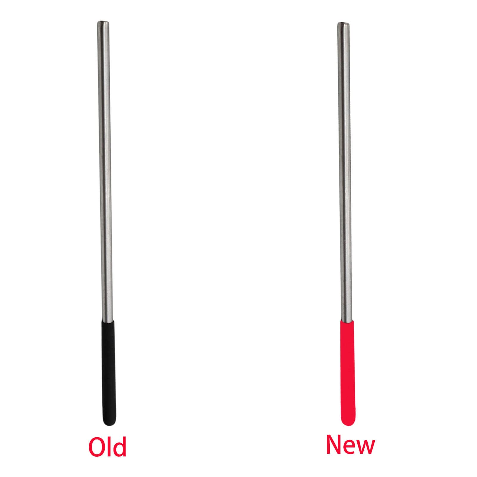 1 Pair Torsion Spring Winding Rods with Non-Slip Handle, 16 Inch Length Winding Bars for Adjusting or Replacing Garage Door Torsion Springs, 12mm Diameter Round Steel Rods