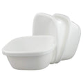 Yarebest 12 Quart Plastic Basin Set of 4, Wash Bin Dishpan, White