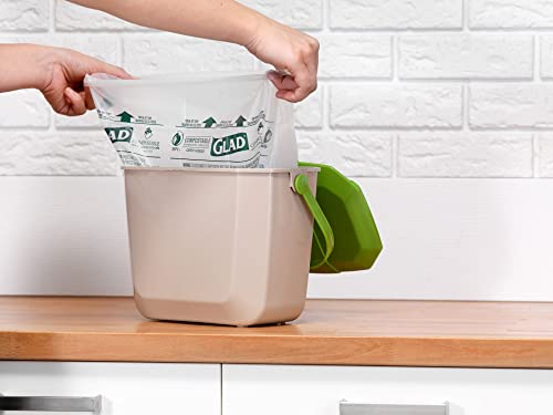Glad 100% Compostable Bags - Small 10 Litres - Lemon scent 100 Compost Bags