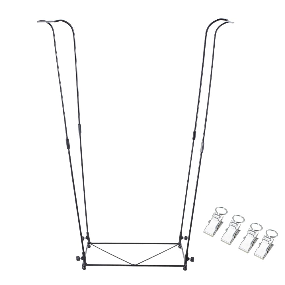 viterlight Trash Bag Holder, Metal Garbage Bag Holder, 30-45 Gallon Portable Trash Bag Holder Stand, Multi-use Leaf Bag Holder for Yard, Camping, Party, Wedding