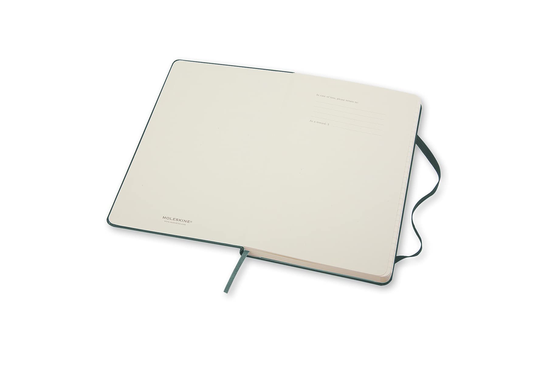 Moleskine Classic Notebook, Hard Cover, Large (5" x 8.25") Ruled/Lined, Forest Green, 240 Pages