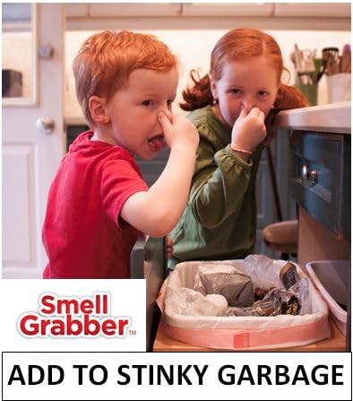 Smell Grabber Odour Eliminator (650g) eco-Friendly, Effective in Garbage Bins, Compost Pails, Bathrooms, Cat Litter, Diaper Pails & More * Buy 2 OR More Save 10% * Packaged in Canada