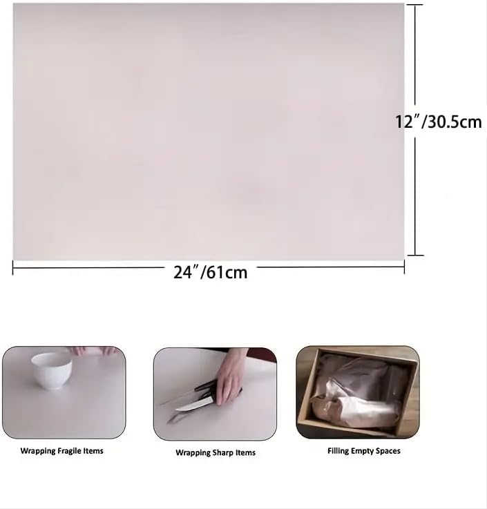100 Sheets Packing Paper for Moving, Newsprint Paper for Packing Wrapping, Wrapping Paper for Packaging Glasses Dishes - Must Have Moving Supplies Box Filler(12 * 24in)