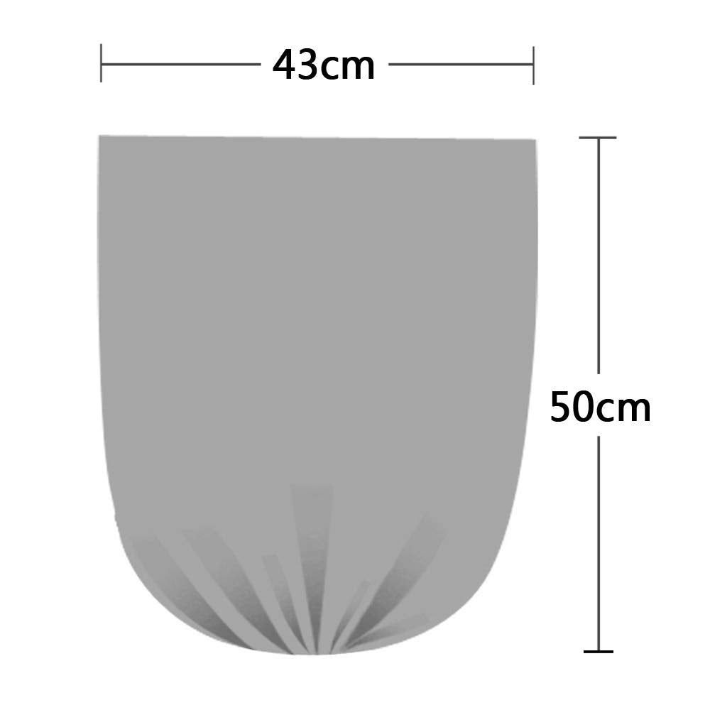 Wekioger 1.2 Gallon Small Garbage Bags, 9 Rolls / 225 Counts (Clear, Gray, Black)