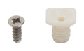 Silverline Hardware Silverline 8mm Plastic Hinge Dowel Inserts with Screws,50 Pcs