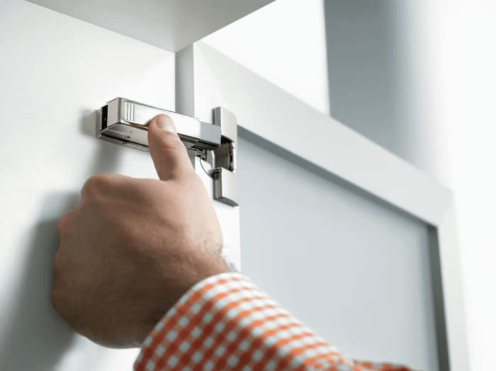 Blum 973A0500.01x5 973A Blumotion Straight Arm Full Overlay Hinge for Doors, Nickel Finish (Pack of 5)