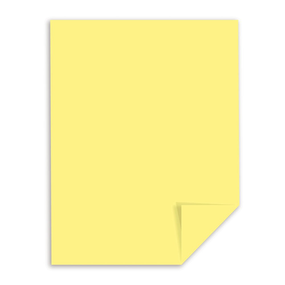 Neenah Exact Index Cardstock, 110 lb, 8.5 x 11 Inches, 250 Sheets, Canary