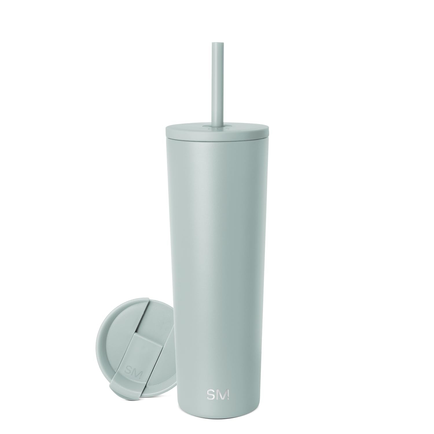 Simple Modern Insulated Tumbler with Straw and Lid | Iced Coffee Cup Reusable Stainless Steel Water Bottle Travel Mug | Gifts for Women & Men | Classic Collection | 28oz | Sea Glass Sage