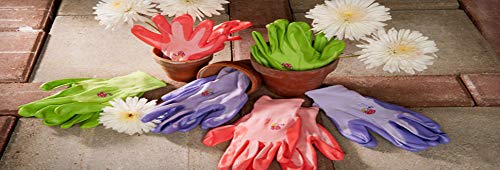 G & F Products 6 Pairs Women Gardening Gloves with Micro-Foam Coating - Garden Gloves Texture Grip - Working Gloves For Weeding, Digging, Raking and Pruning, Medium, Assorted color, 15226M