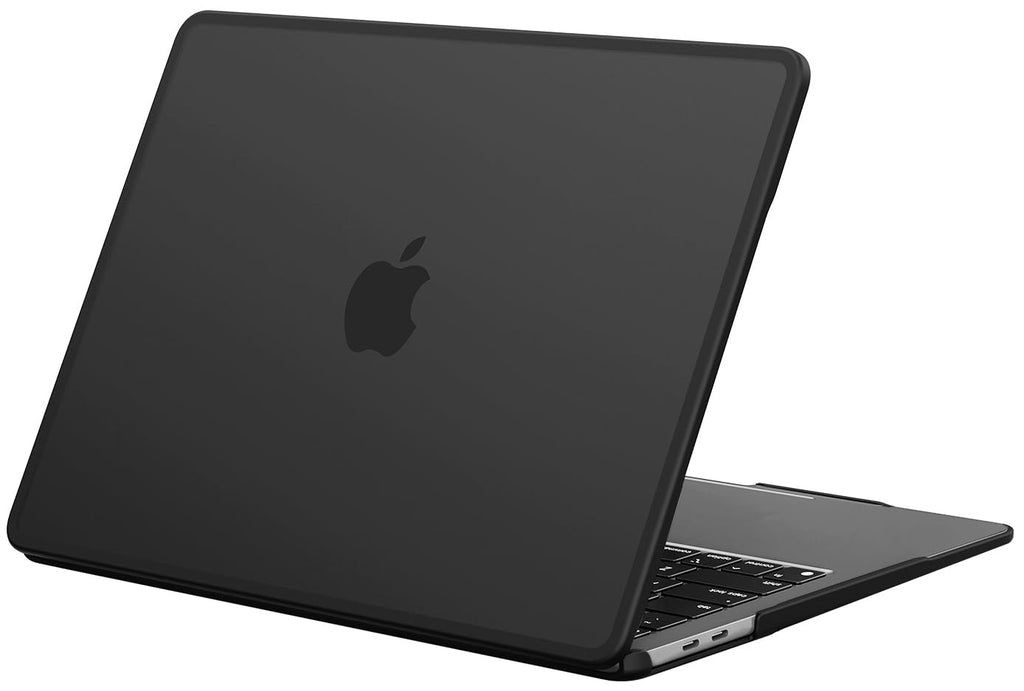 BlueSwan Case Compatible with MacBook Air 13 inch 2018-2021 Model M1 A2337 A2179 A1932, Anti-Cracking and Anti-Fingerprint Hard Shell Case, Frosted Black