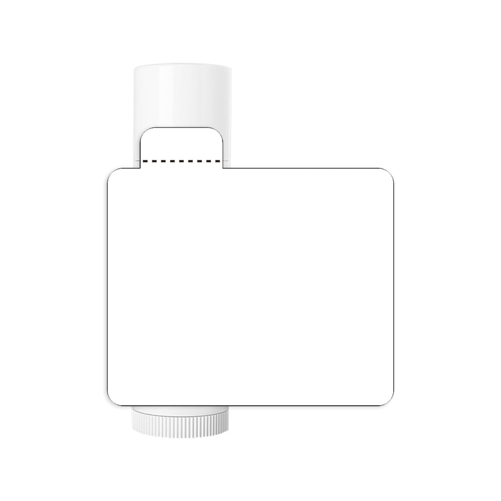 Mr-Label White Lip Balm Labels with Tamper Tab - Waterproof & Tear-Resistant - for Inkjet & Laser Printer - 2-3/16" x 2-1/8" on Letter Sheet (300 Labels)