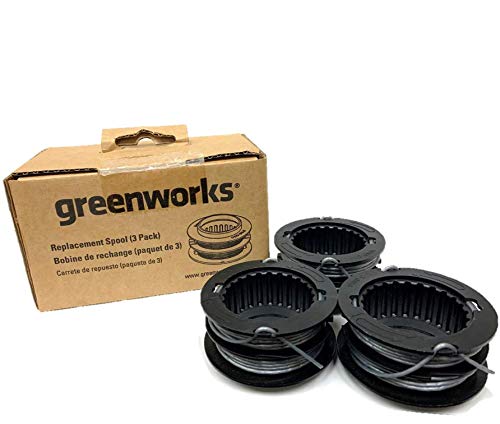 Greenworks Dual Line Spools (3 Pack), STF402