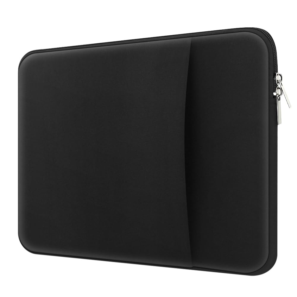 15 Inch Laptop Sleeve Case for MacBook Air 15.3 inches M5-M2 Chip (2026-2023) A3448 A3241 A3114 A2941 Soft Memory Foam Portable Carrying Travel Velure Lining Accessories (Black)