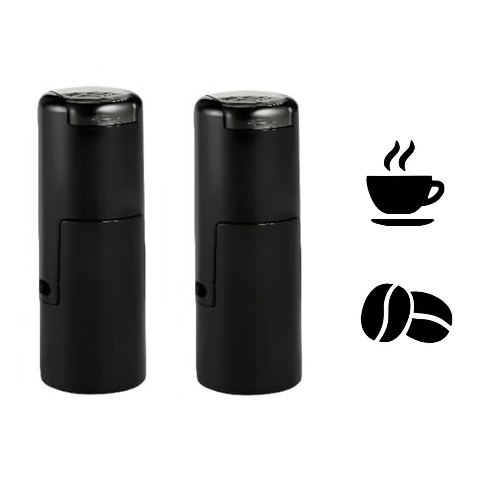 Personalized Custom Cup Coffee Stamp Self Inking,Custom Coffee Bean Stamp,Personalized Custom Return Address Stamps,Customized Rubber Stamps for Business Teacher (T-Coffee)