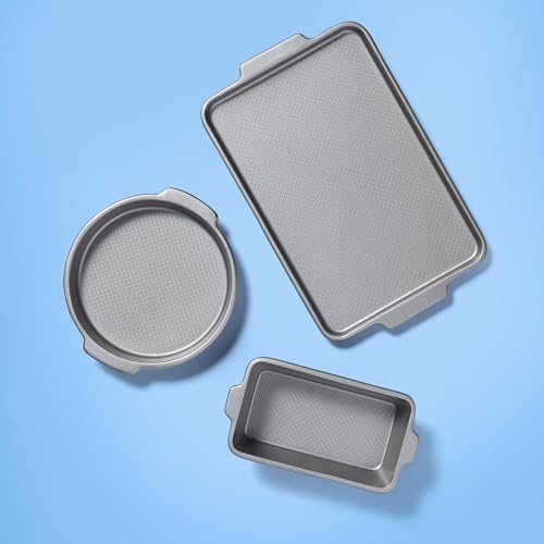 Starfrit The Rock Wave 12 Cup Non-Stick Muffin Pan - Durable Carbon Steel - Oven Safe - PFOA Free - Easy to Clean - Silver