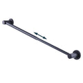 10-18 inches Adjustable Magnetic Towel Bar for Refrigerator, Magnetic Rod for Classroom Whiteboard, Magnet Towel Holder Towel Hook Hanger for Kitchen Dishwasher, Laundry Washer, Black, Pack of 1