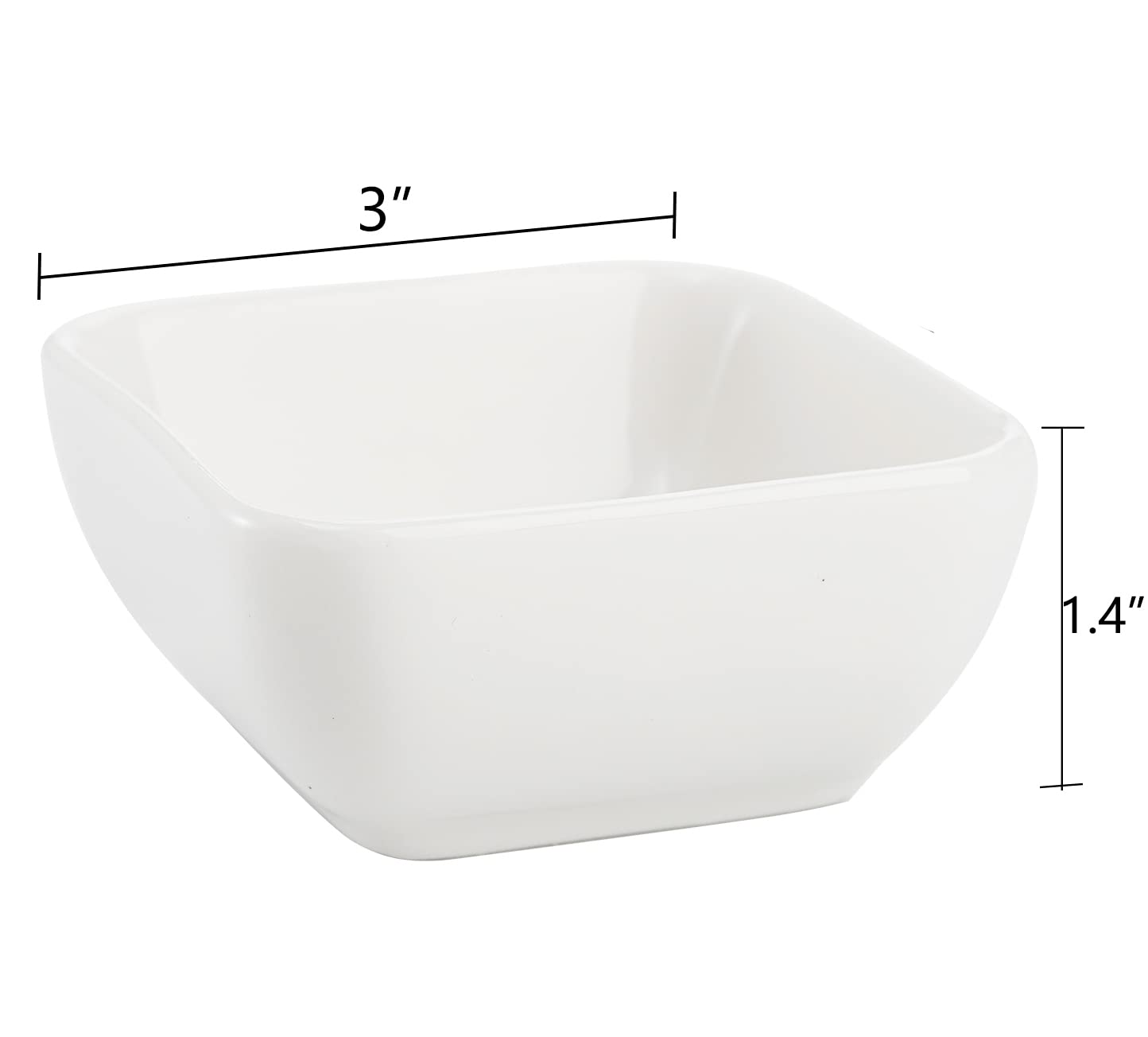 Lawei 12 Packs Ceramic Dip Bowls Set - 3 oz Condiments Server Dishes Mini Bowls Soy Sauce Dish for Sauce, Vinegar, Ketchup, BBQ and Party Dinner