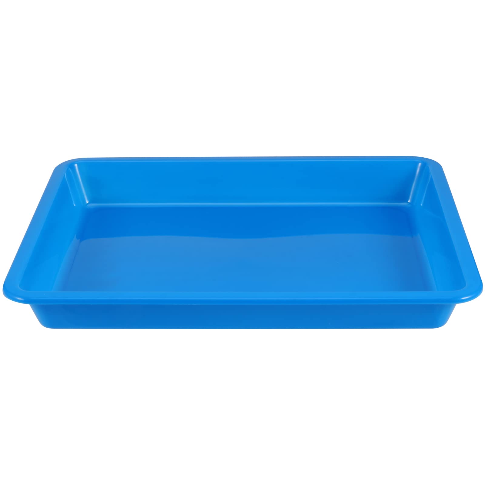 JOIKIT 10 Pack 10.8 x 8.3 Inch Multicolor Plastic Art Trays, Art and Crafts Organizer Tray, Activity Organizer Serving Tray for Beads, Painting, Blocks, DIY Project