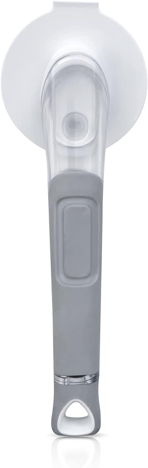 The Original Smiling Sponge Handle Soap Dispensing Handle by Smilyeez - Dishwand for Scrub Daddy Sponge (White)