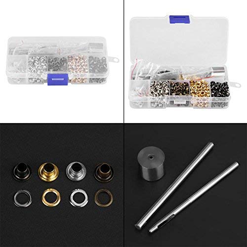 Eyelet Grommet Set Washers Fastener for Leather Craft Clothes Sewing Accessories with 3pcs Handwork Tools Set(3mmx420pcs)