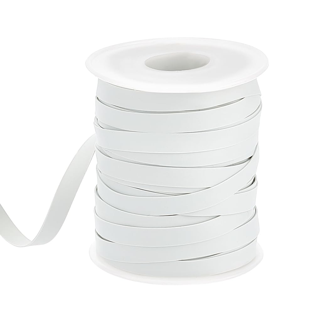 OLYCRAFT 30 Yards Rubber Swimwear Elastic Band 6mm Wide White Elastic Band Swim Flat Band Rubber Band Elastic Rubber Strip Swim Accessory for Clothes Waistbands Sewing Swimwear Craft Embellishment
