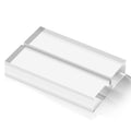Langaelex 10 Pieces 2" x 3" Clear Acrylic Stand, 1/8 inches slot, Wedding Sign Holders