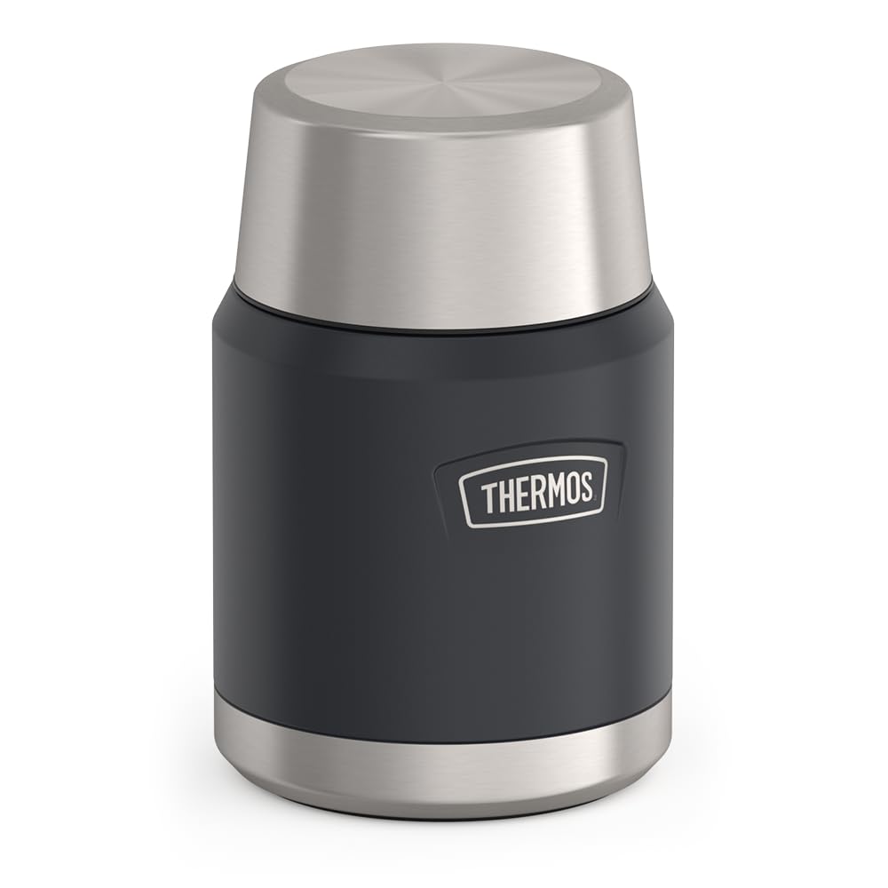 THERMOS, ICON Series,16 Ounce Stainless Steel Vacuum Food Jar, Granite
