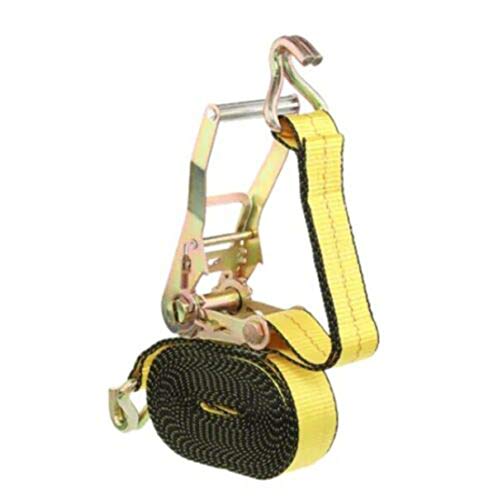 Everest Tough-Tech Series Heavy Duty Premium Ratchet Tie Down Strap – 1 pack – 2 inch – 27 Ft – 3333 LBS Load Cap – 10000 LB Break Strength – Cargo Strap for Moving Appliances, Lawn Equipment, Motorcycle, Camping Equipment, Outdoor Activities, Engineered