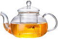 Cuisiland Elegant 800ml Removable Glass Filter Borosilicate Glass Teapot