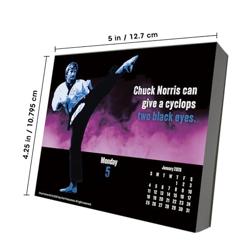 2026 Chuck Norris Day-at-a-Time Box Calendar