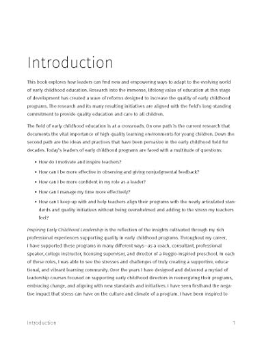 Inspiring Early Childhood Leadership: Eight Strategies to Ignite Passion and Transform Program Quality