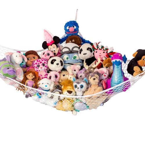 Lilly's Love Stuffed Animal Storage Net Hammock Large STUFFIE Party Hammock | Organize the Chaos