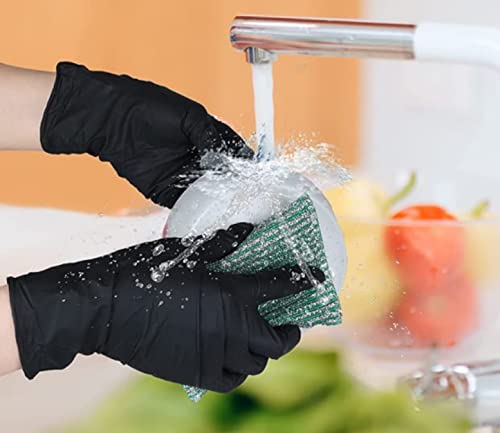 Nitrile Gloves,Disposable gloves 100 Pcs-Latex Free Powder Free - Multipurpose Working Household Cooking Gloves