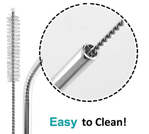 Sunwinc 50-Pack Drinking Straw Brush,230mm Long Cleaner Brush for Stainless Steel Metal Straws Eco-Friendly Dishwasher Safe (Cleaning Brush -50Pack)