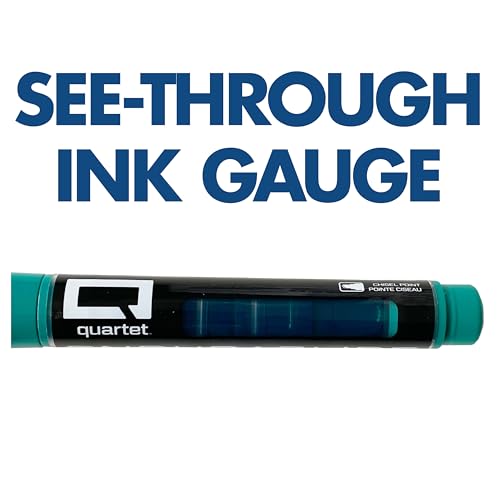 Quartet EnduraGlide Dry-Erase Markers, Chisel Tip, Bold Colour, Assorted Colours, 12-pack (6447459961)