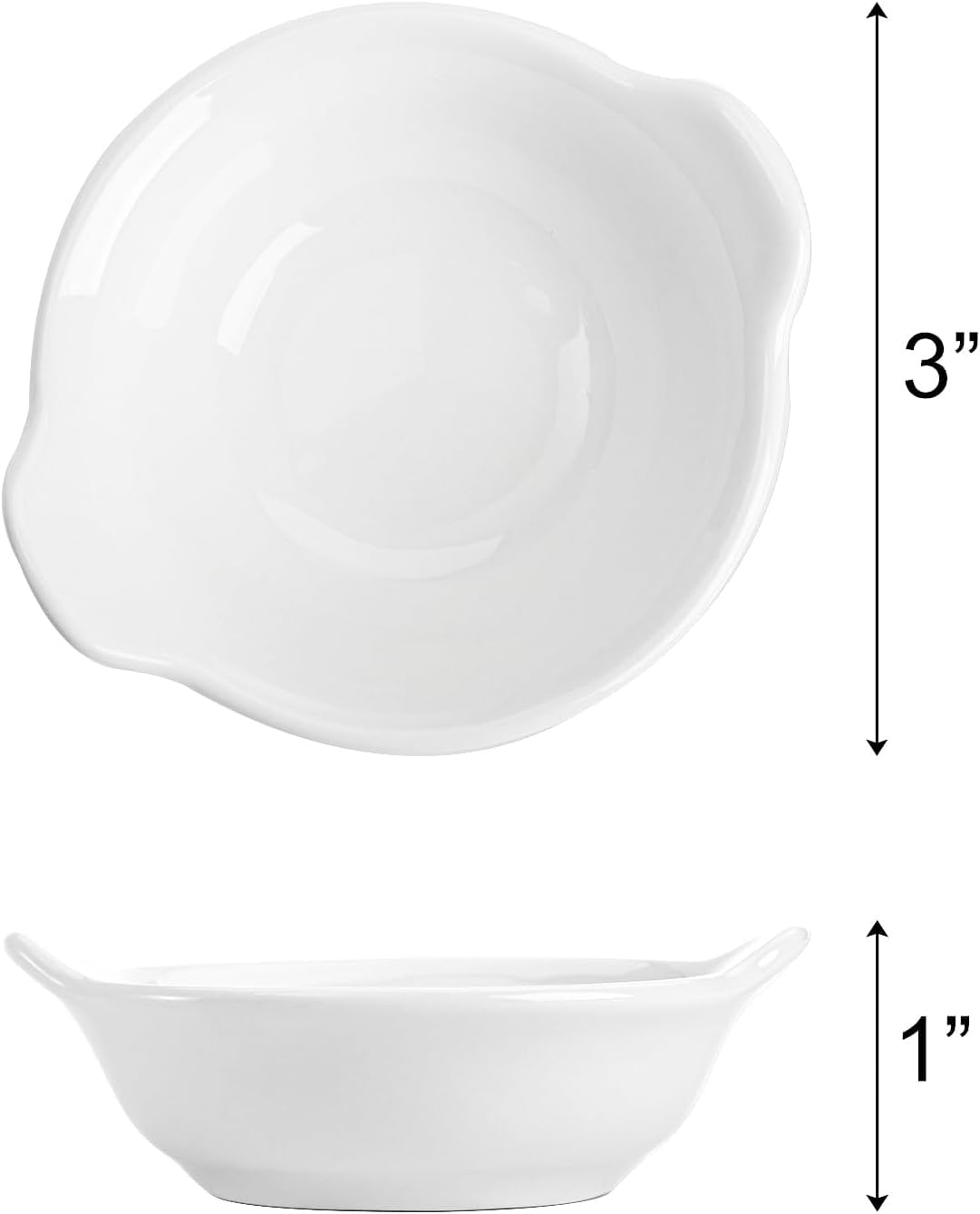 Elsjoy 16 Pack 2 Oz Ceramic Mini Dipping Dishes, Pinch Bowls for Soy Sauce, Ketchup, BBQ