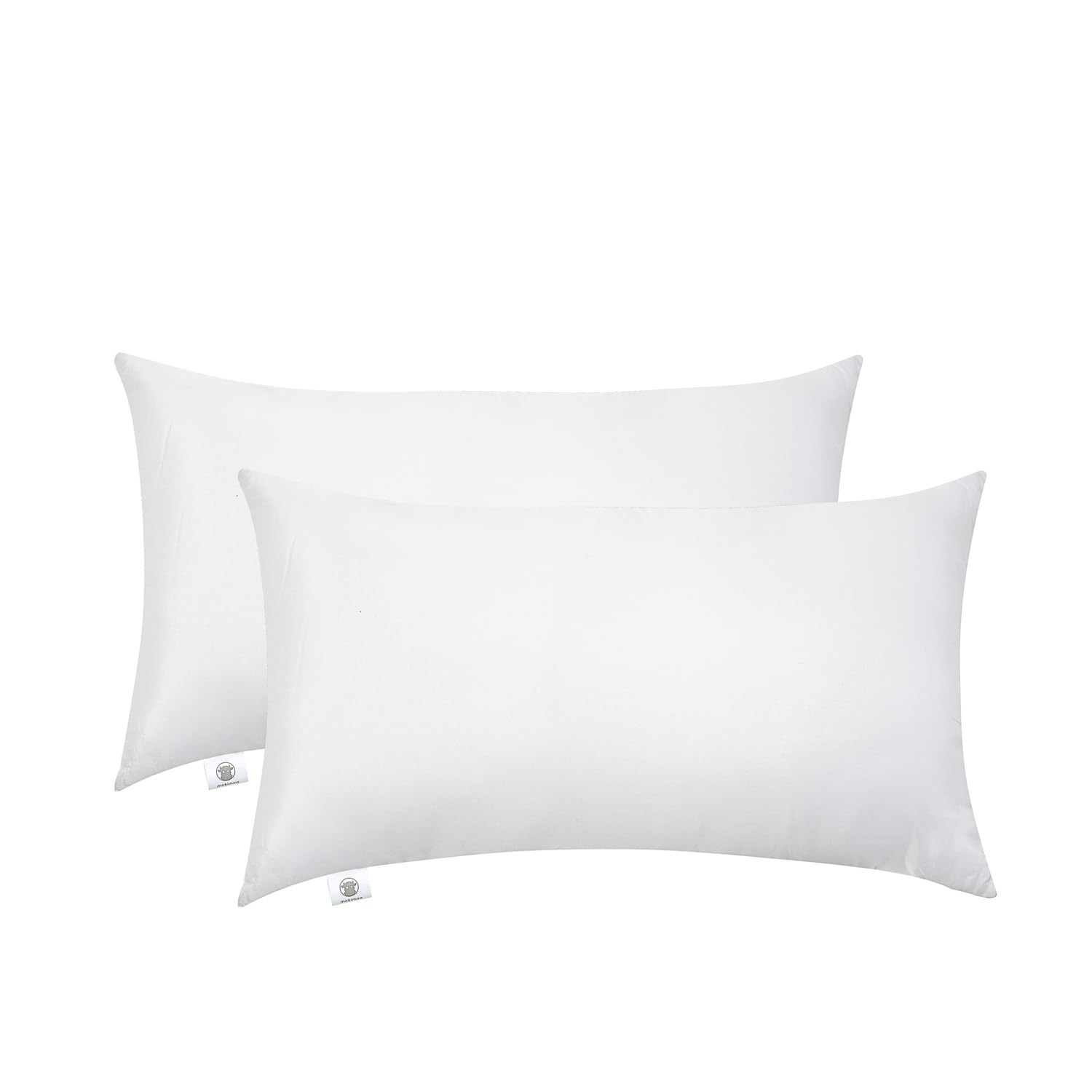 Makimoo Throw Pillow Inserts 30cm x 50cm (12" x 20"), Cushion Inserts, Hollowfibre Filling for Sofa, Bedding Cushion Pads (Pack of 2)