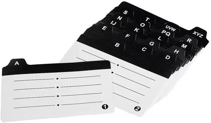 MyLifeUNIT Business Card Holder, Name Card Organizer with Dividers and Index Tabs (500 Cards)
