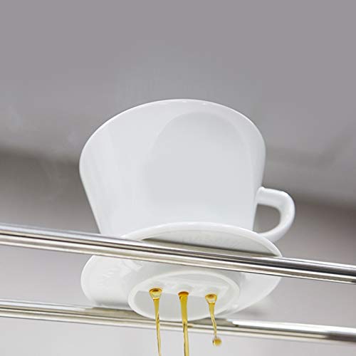 ELEFOCUS Porcelain Coffee Dripper, Filter Cone (White)